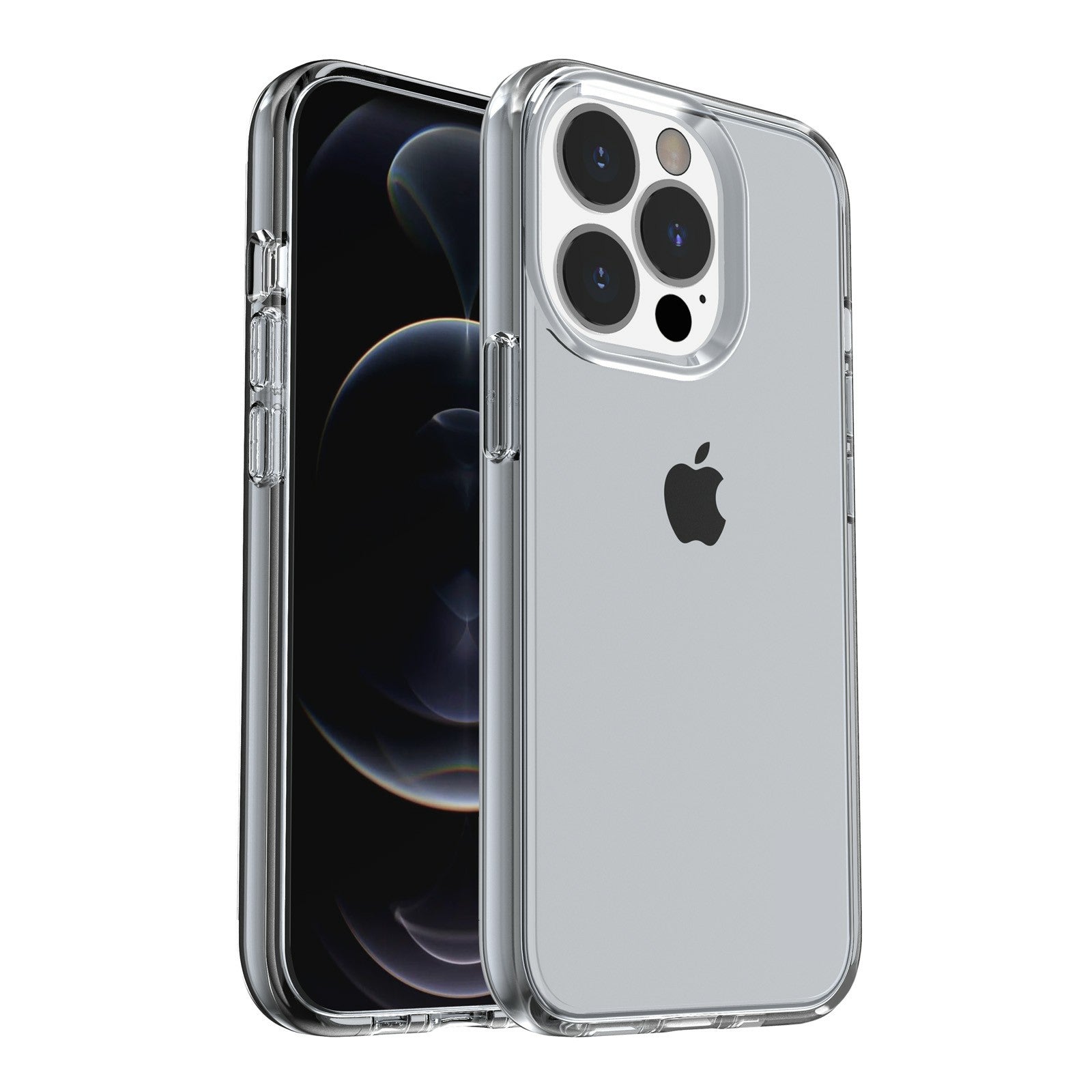Anti-scratch Transparent PC+TPU Phone Back Case for iPhone 13 Pro 6.1 inch