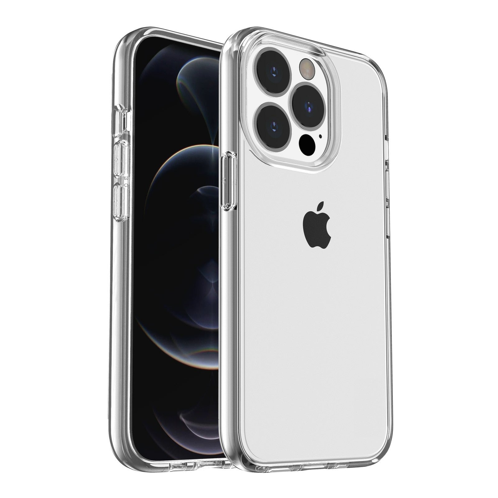 Anti-scratch Transparent PC+TPU Phone Back Case for iPhone 13 Pro 6.1 inch
