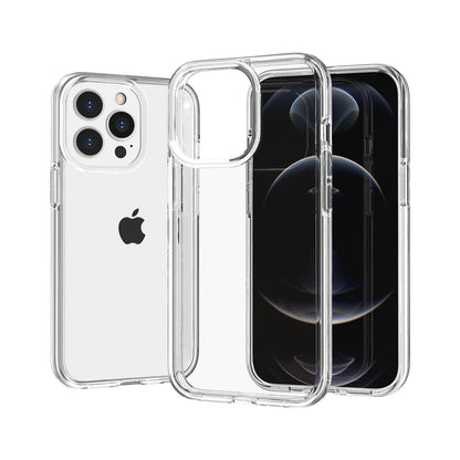 Anti-scratch Transparent PC+TPU Phone Back Case for iPhone 13 Pro 6.1 inch