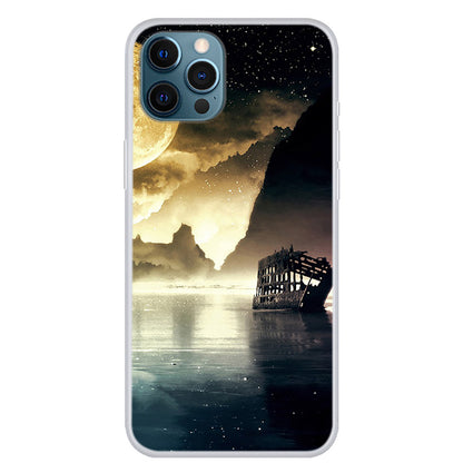 Pattern Printing Design Ultra Slim Thin Soft TPU Protective Phone Case Cover for iPhone 13 Pro 6.1 inch