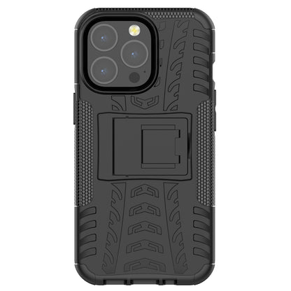 Shockproof Tough Rugged PC + TPU Dual Layer Protective Case Hybrid Kickstand Cover for iPhone 13 Pro 6.1 inch