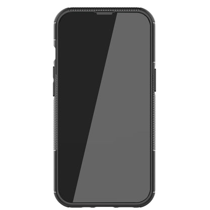 Shockproof Tough Rugged PC + TPU Dual Layer Protective Case Hybrid Kickstand Cover for iPhone 13 Pro 6.1 inch