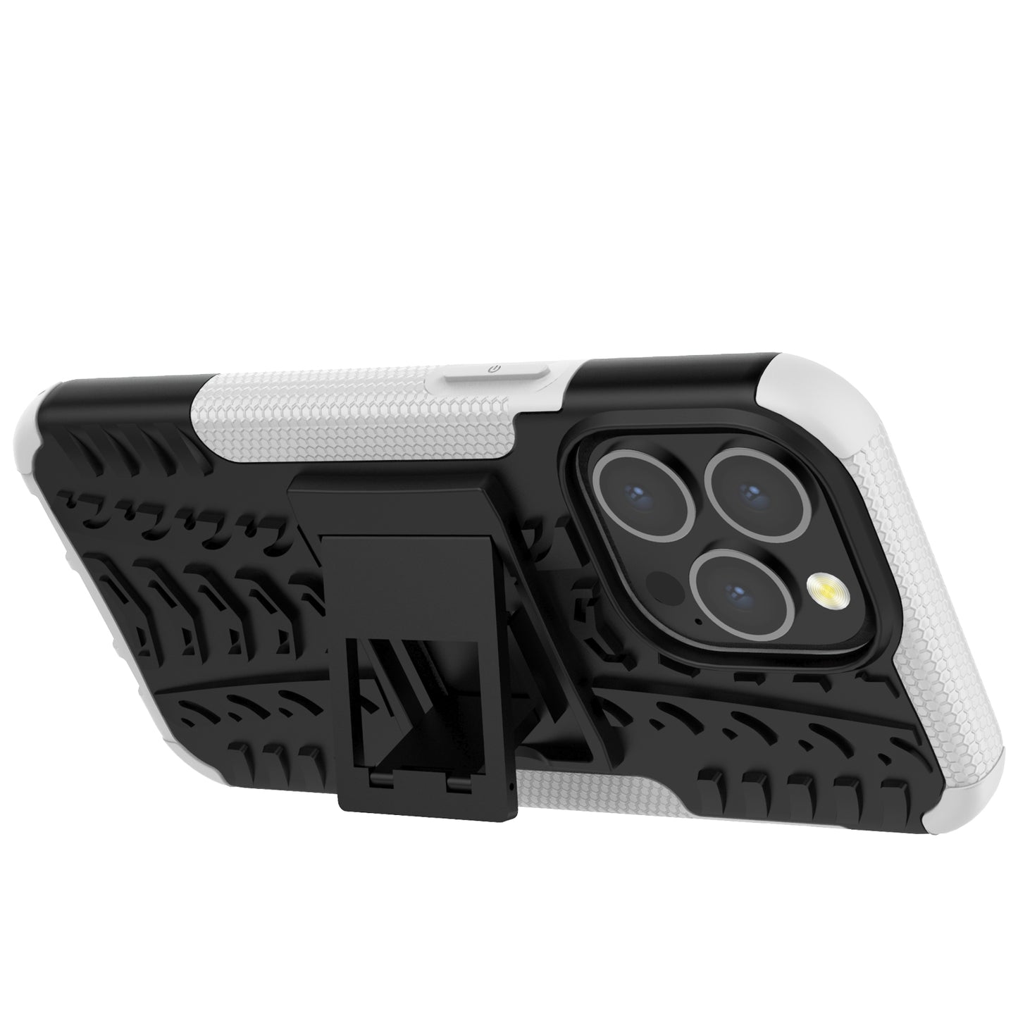 Shockproof Tough Rugged PC + TPU Dual Layer Protective Case Hybrid Kickstand Cover for iPhone 13 Pro 6.1 inch