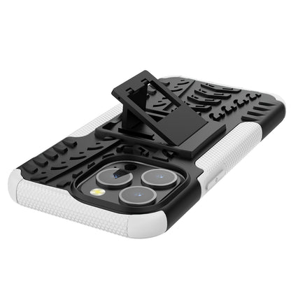 Shockproof Tough Rugged PC + TPU Dual Layer Protective Case Hybrid Kickstand Cover for iPhone 13 Pro 6.1 inch