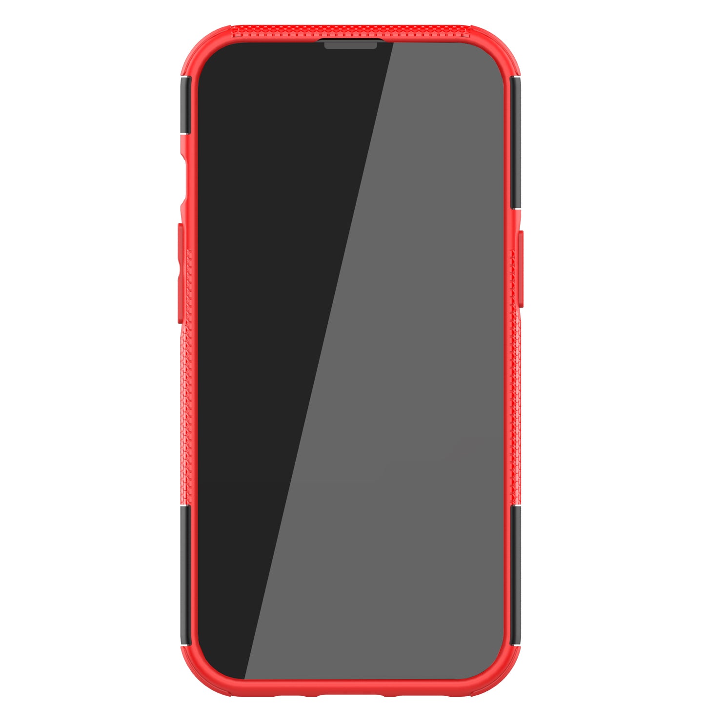 Shockproof Tough Rugged PC + TPU Dual Layer Protective Case Hybrid Kickstand Cover for iPhone 13 Pro 6.1 inch