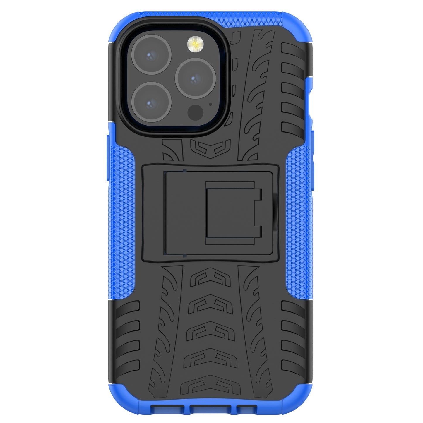 Shockproof Tough Rugged PC + TPU Dual Layer Protective Case Hybrid Kickstand Cover for iPhone 13 Pro 6.1 inch