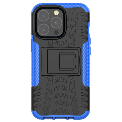Shockproof Tough Rugged PC + TPU Dual Layer Protective Case Hybrid Kickstand Cover for iPhone 13 Pro 6.1 inch