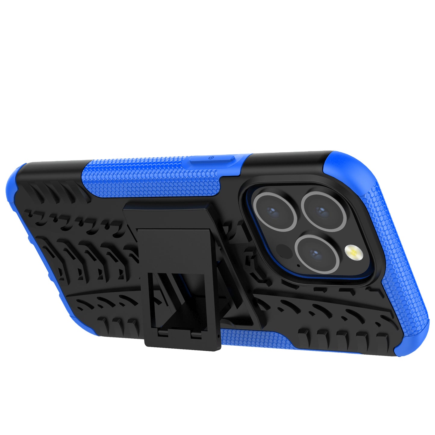 Shockproof Tough Rugged PC + TPU Dual Layer Protective Case Hybrid Kickstand Cover for iPhone 13 Pro 6.1 inch