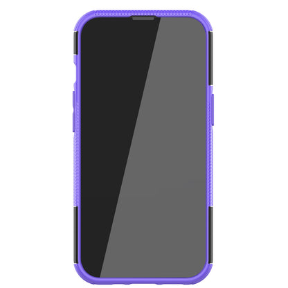 Shockproof Tough Rugged PC + TPU Dual Layer Protective Case Hybrid Kickstand Cover for iPhone 13 Pro 6.1 inch