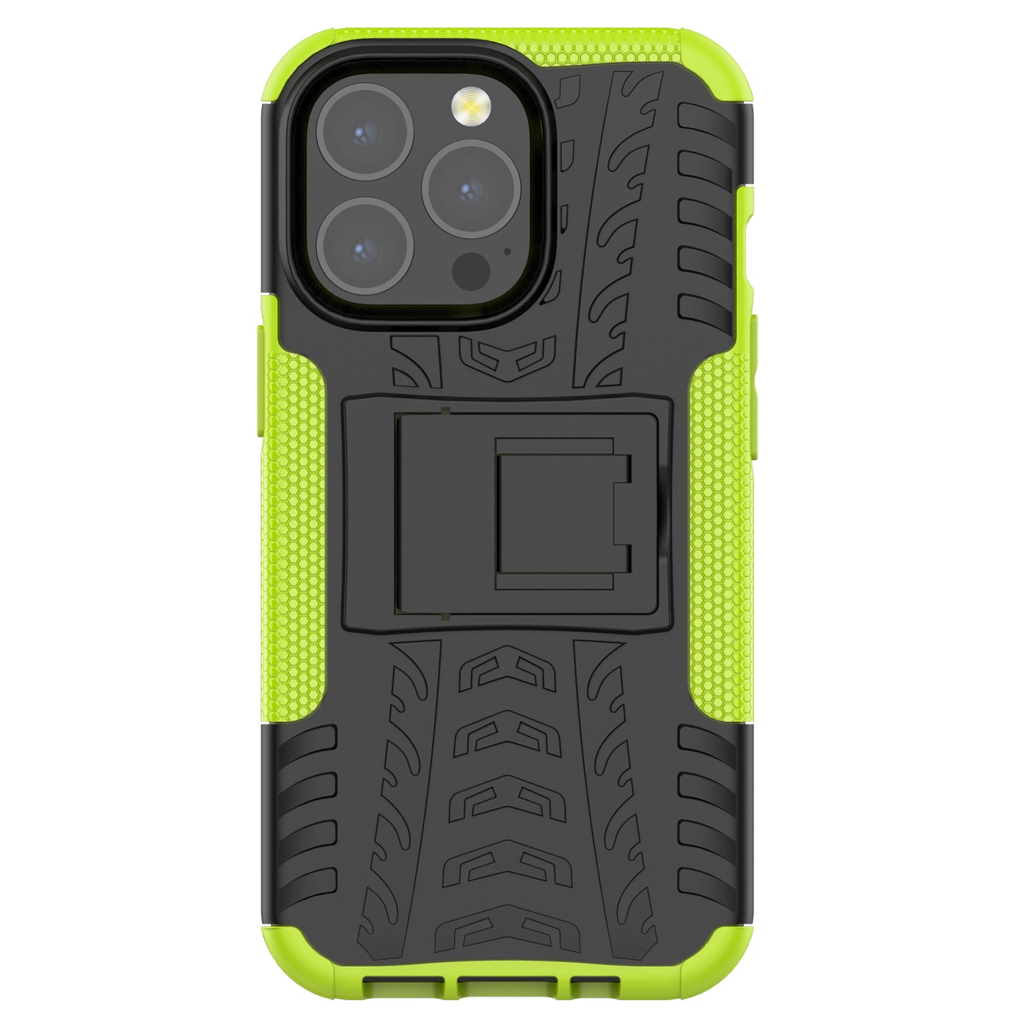 Shockproof Tough Rugged PC + TPU Dual Layer Protective Case Hybrid Kickstand Cover for iPhone 13 Pro 6.1 inch