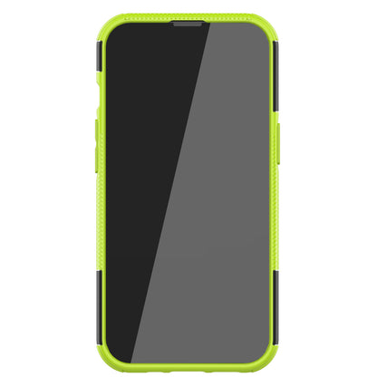Shockproof Tough Rugged PC + TPU Dual Layer Protective Case Hybrid Kickstand Cover for iPhone 13 Pro 6.1 inch