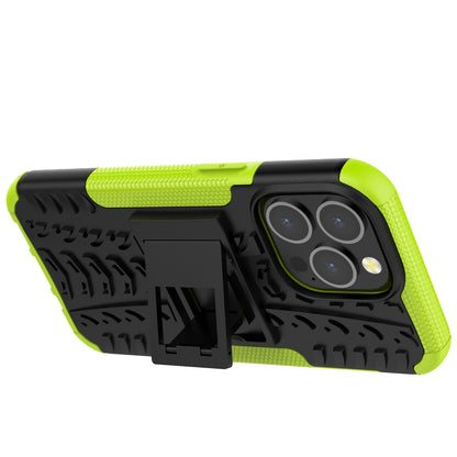Shockproof Tough Rugged PC + TPU Dual Layer Protective Case Hybrid Kickstand Cover for iPhone 13 Pro 6.1 inch