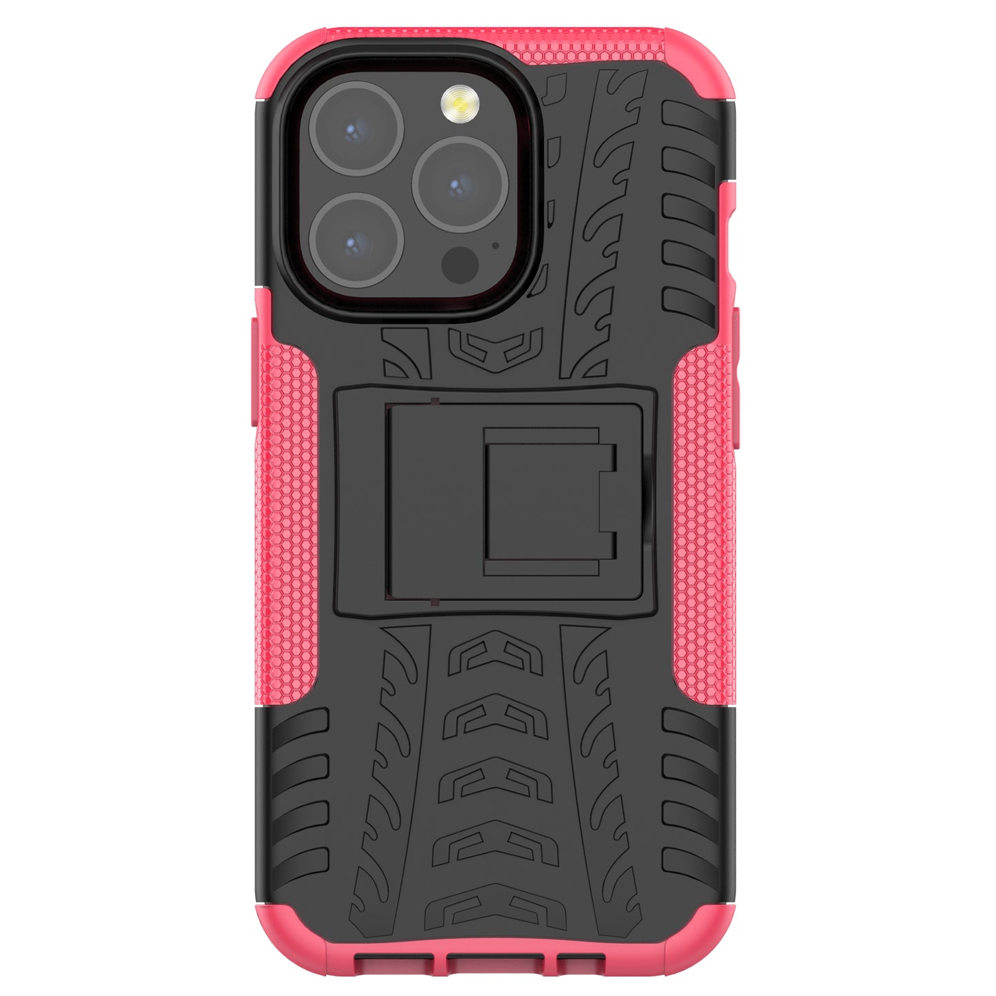 Shockproof Tough Rugged PC + TPU Dual Layer Protective Case Hybrid Kickstand Cover for iPhone 13 Pro 6.1 inch