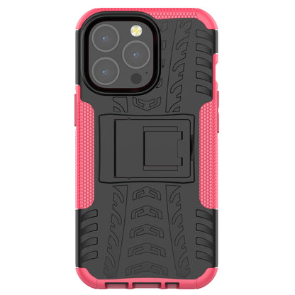 Shockproof Tough Rugged PC + TPU Dual Layer Protective Case Hybrid Kickstand Cover for iPhone 13 Pro 6.1 inch