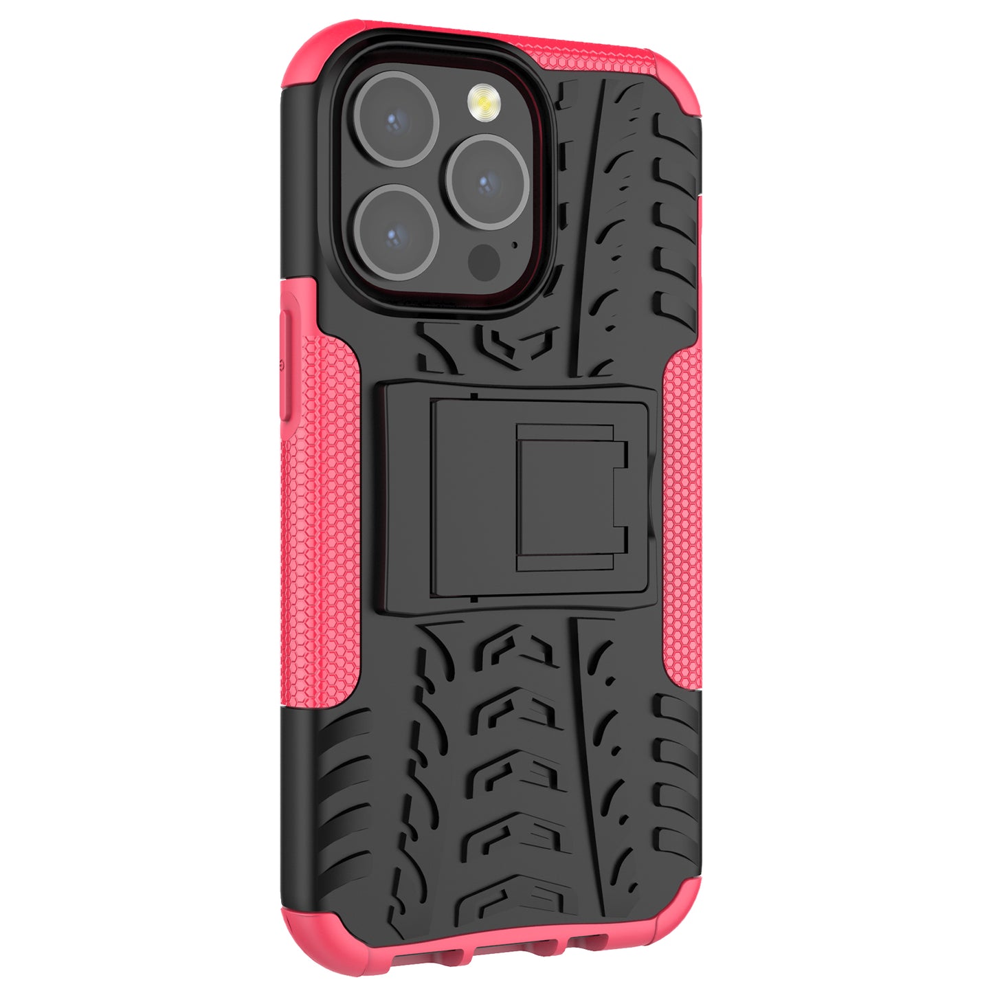 Shockproof Tough Rugged PC + TPU Dual Layer Protective Case Hybrid Kickstand Cover for iPhone 13 Pro 6.1 inch