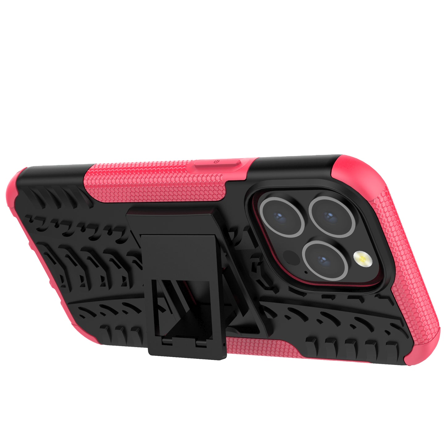 Shockproof Tough Rugged PC + TPU Dual Layer Protective Case Hybrid Kickstand Cover for iPhone 13 Pro 6.1 inch