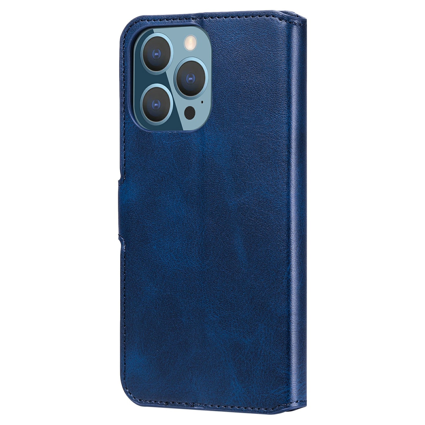 Drop-proof Folio Flip Leather Wallet Phone Cover Shell for iPhone 13 Pro 6.1 inch