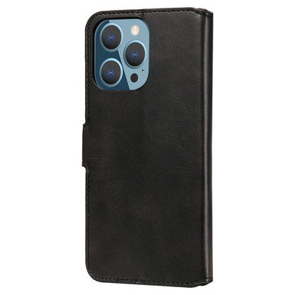 Drop-proof Folio Flip Leather Wallet Phone Cover Shell for iPhone 13 Pro 6.1 inch