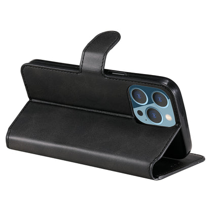 Drop-proof Folio Flip Leather Wallet Phone Cover Shell for iPhone 13 Pro 6.1 inch