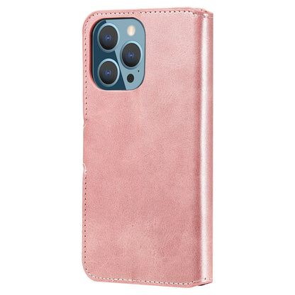 Drop-proof Folio Flip Leather Wallet Phone Cover Shell for iPhone 13 Pro 6.1 inch