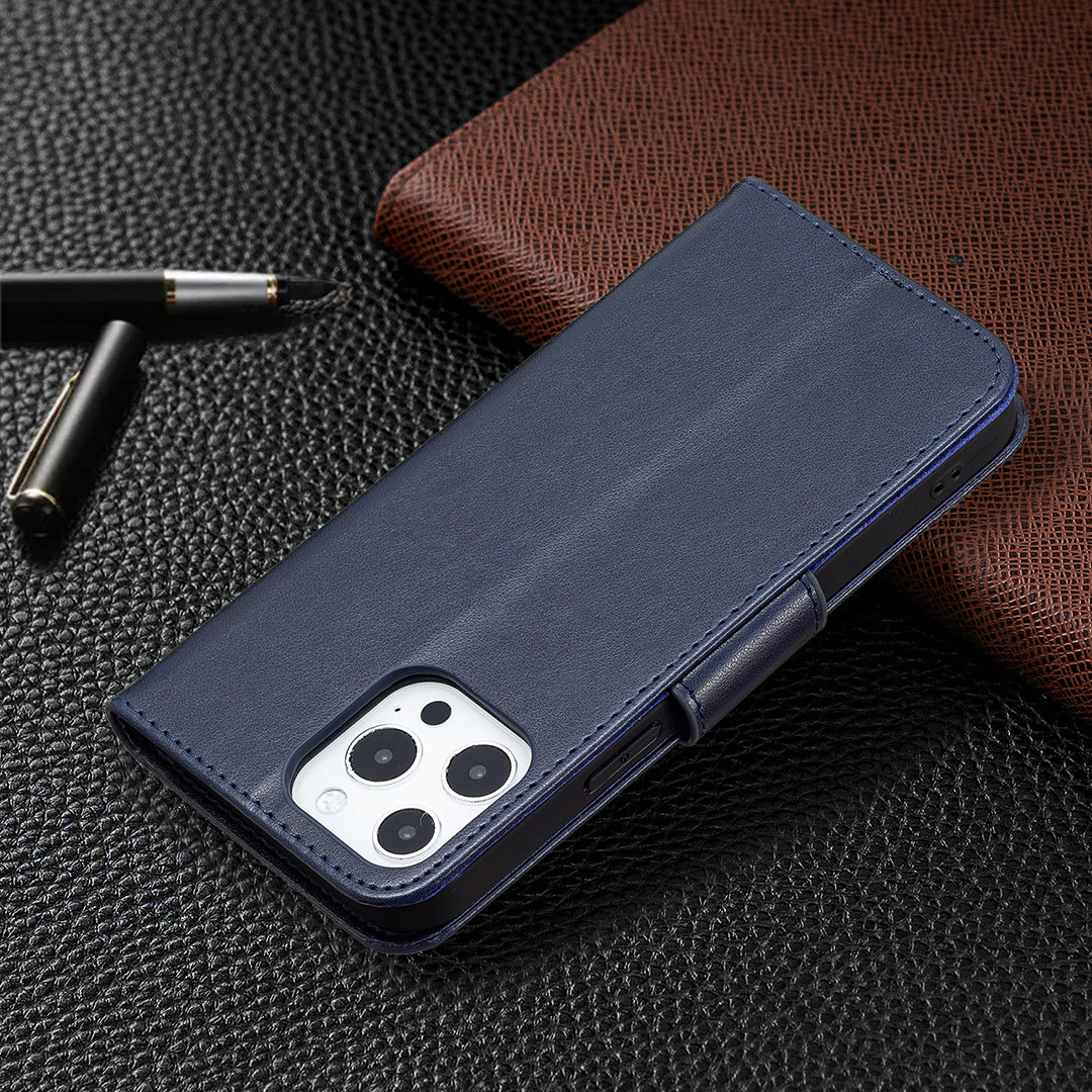 Magnetic PU Leather Wallet Stand Imprint Butterfly Flip Folio Protective Cover with Strap for iPhone 13 Pro 6.1 inch