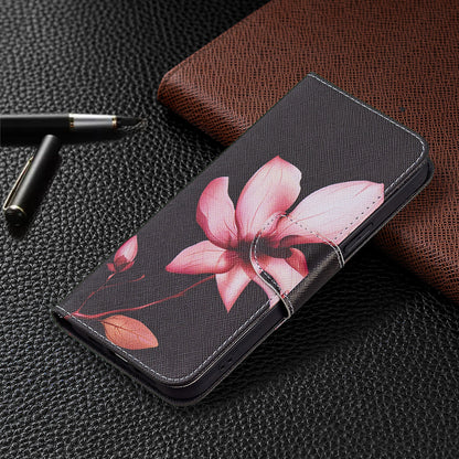 PU Leather Wallet Pattern Printing Stand Feature Magnetic Flip Cover for iPhone 13 Pro 6.1 inch