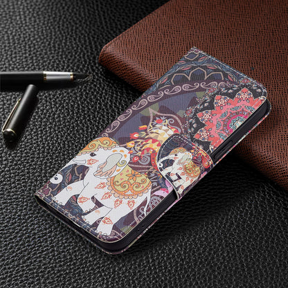 PU Leather Wallet Pattern Printing Stand Feature Magnetic Flip Cover for iPhone 13 Pro 6.1 inch