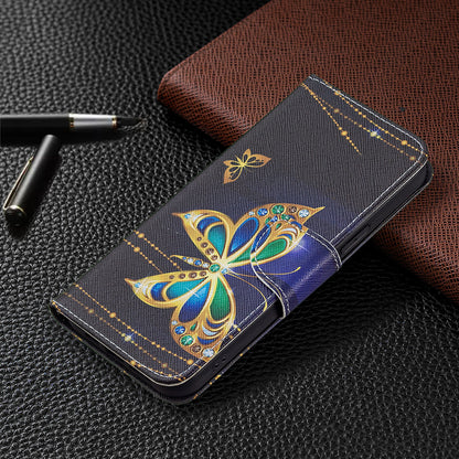 PU Leather Wallet Pattern Printing Stand Feature Magnetic Flip Cover for iPhone 13 Pro 6.1 inch