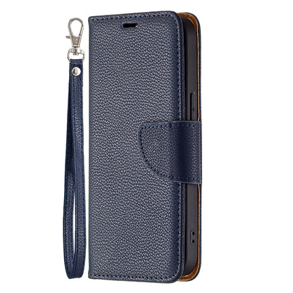 Full Cover Litchi Grain Magnetic Closure Leather Wallet Phone Case for iPhone 13 Pro