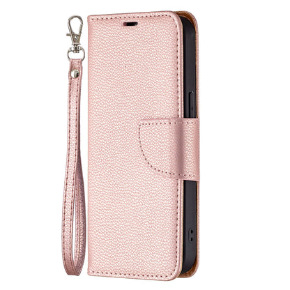 Full Cover Litchi Grain Magnetic Closure Leather Wallet Phone Case for iPhone 13 Pro
