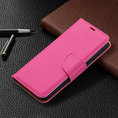 Full Cover Litchi Grain Magnetic Closure Leather Wallet Phone Case for iPhone 13 Pro