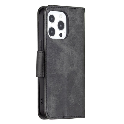 Solid Color PU Leather Wallet Cell Phone Case Shell with Stand for iPhone 13 Pro