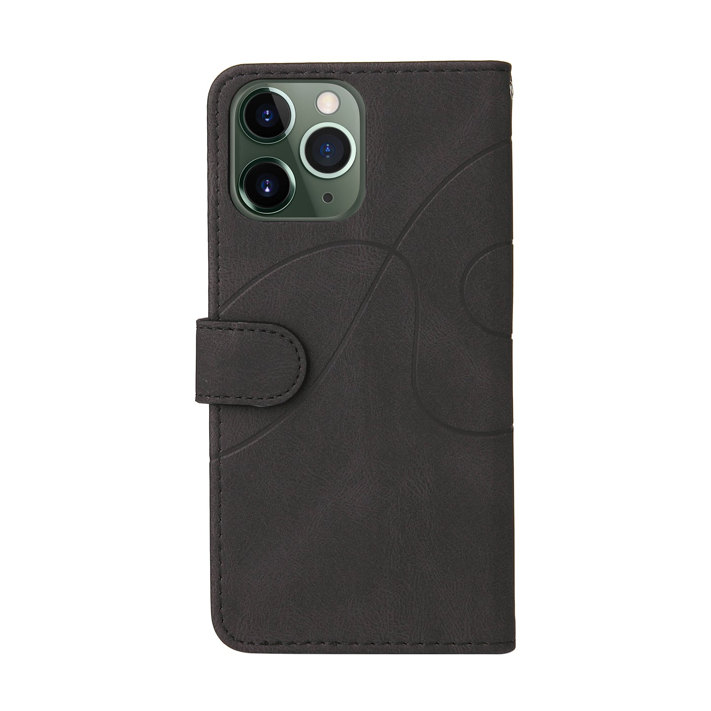 KT Leather Series-1 Bi-color Splicing Stand Wallet Design PU Leather Phone Case Cover with Strap for iPhone 13 Pro Max 6.7 inch