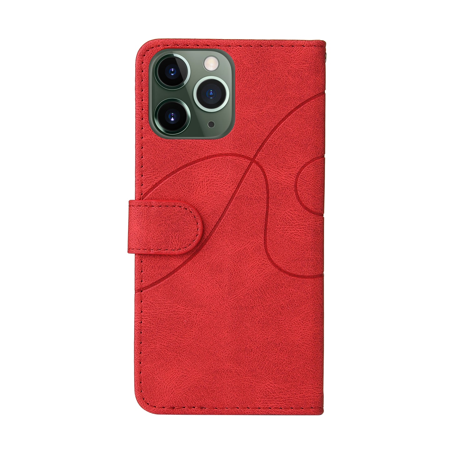 KT Leather Series-1 Bi-color Splicing Stand Wallet Design PU Leather Phone Case Cover with Strap for iPhone 13 Pro Max 6.7 inch