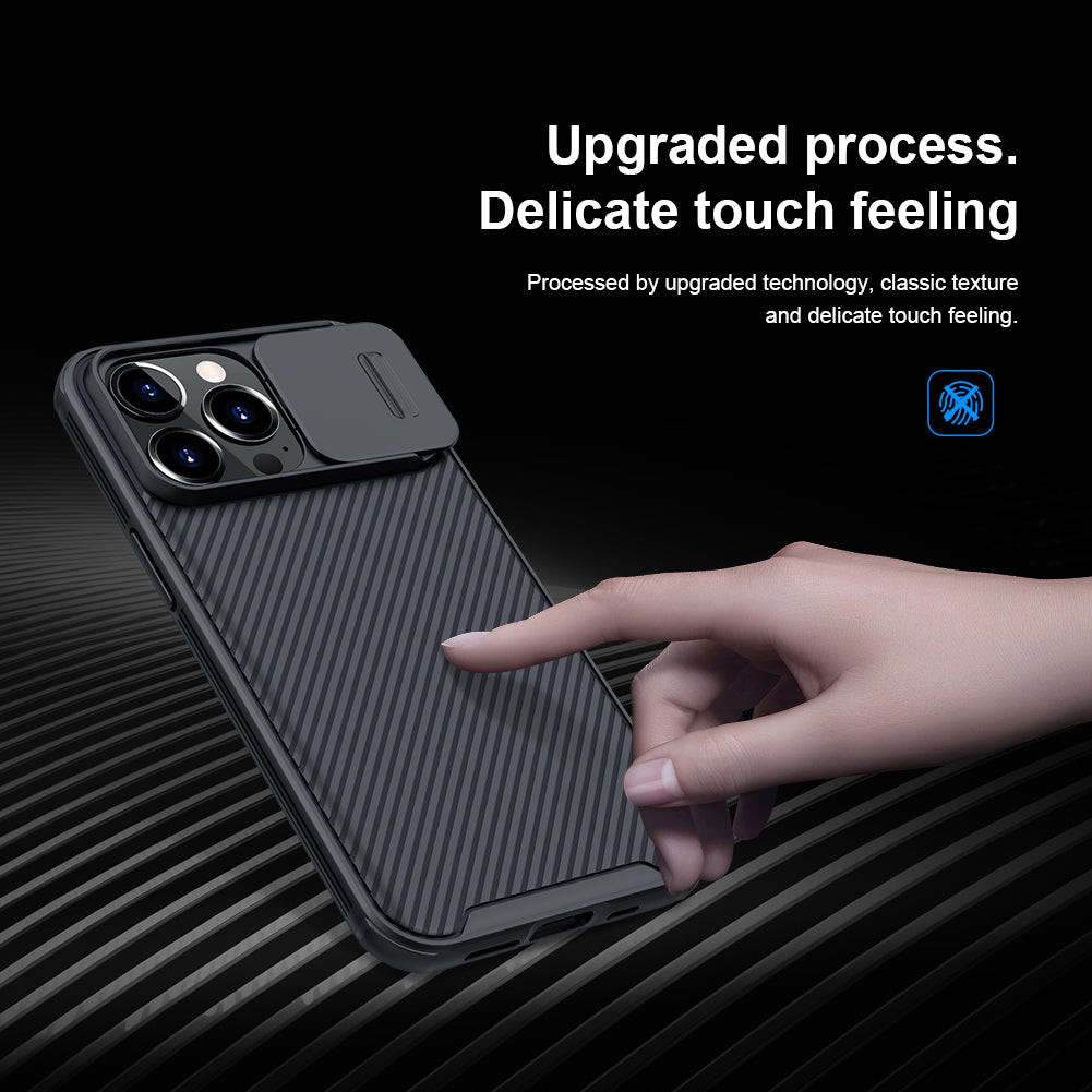 NILLKIN CamShield Pro Anti-Fingerprint Hybrid Phone Cover Phone Case with Camera Protection for iPhone 13 Pro 6.1 inch
