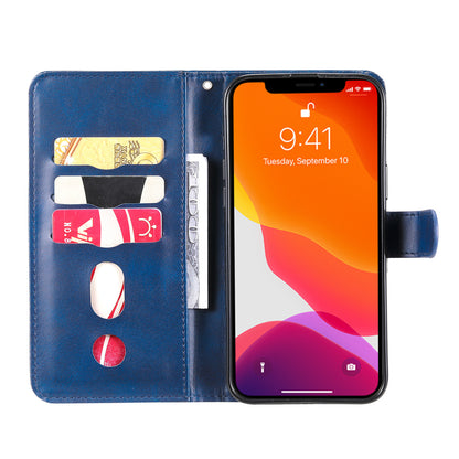 Anti-fall Zipper Pocket Leather Wallet Phone Case Shell for iPhone 13 Pro Max 6.7 inch