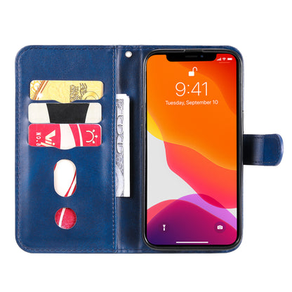 Scratch-proof Cover Zipper Pocket Leather Wallet Shell for iPhone 13 Pro 6.1 inch