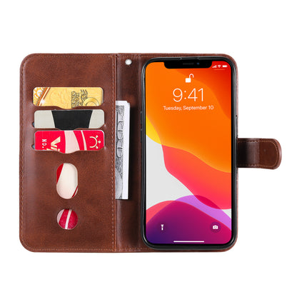 Scratch-proof Cover Zipper Pocket Leather Wallet Shell for iPhone 13 Pro 6.1 inch