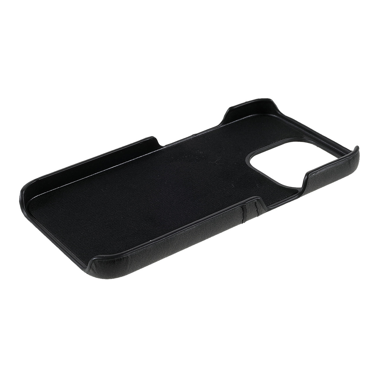 Full Protective Double Card Slots PU Leather Coated PC Cover Shell for iPhone 13 Pro 6.1 inch
