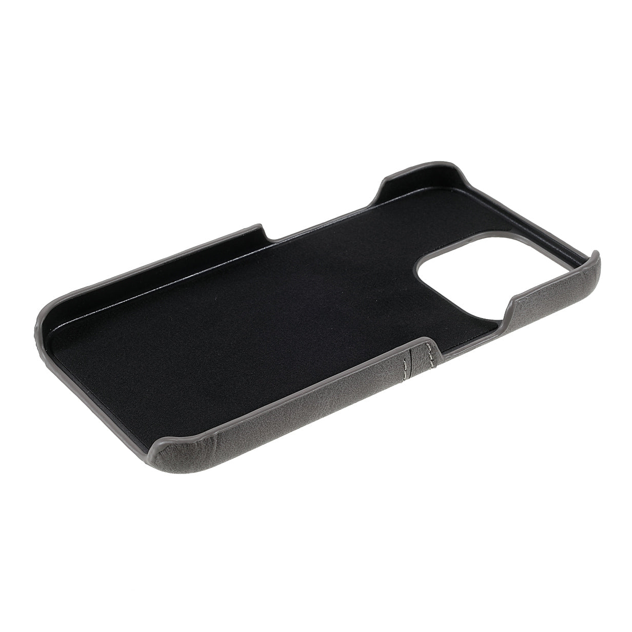 Full Protective Double Card Slots PU Leather Coated PC Cover Shell for iPhone 13 Pro 6.1 inch