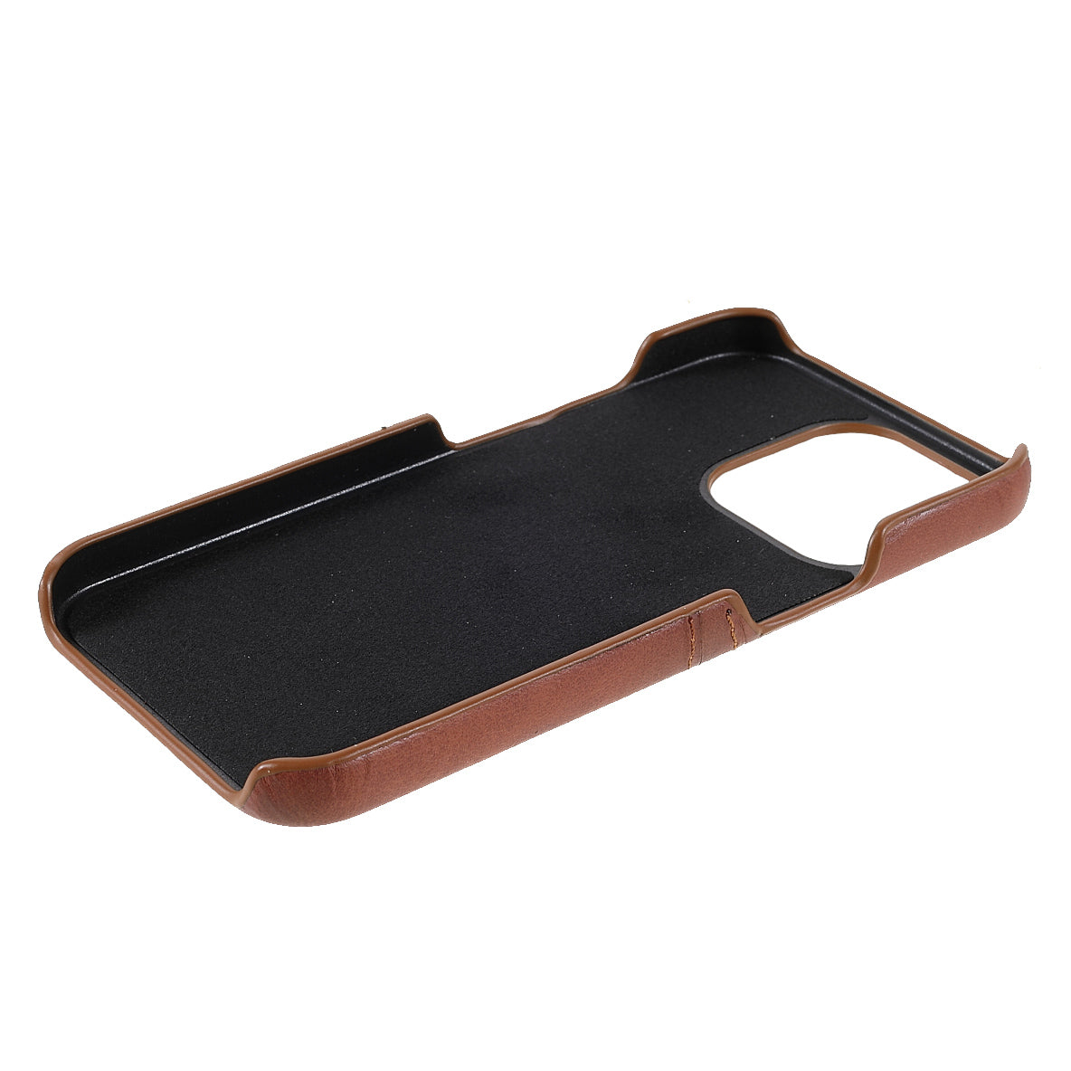 Full Protective Double Card Slots PU Leather Coated PC Cover Shell for iPhone 13 Pro 6.1 inch
