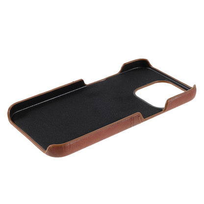 Full Protective Double Card Slots PU Leather Coated PC Cover Shell for iPhone 13 Pro 6.1 inch