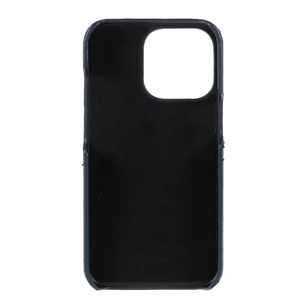 Full Protective Double Card Slots PU Leather Coated PC Cover Shell for iPhone 13 Pro 6.1 inch
