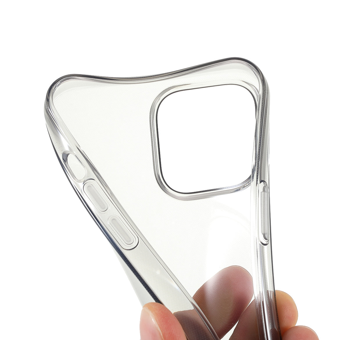 Scratch-Resistant Flexible Clear TPU Shockproof Protective Case for iPhone 13 Pro Max 6.7 inch