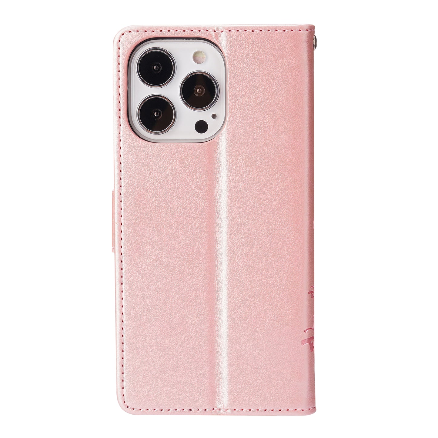 Well-protected PU Leather Butterflies Pattern Imprint Wallet Card Slots Phone Stand Case for iPhone 13 Pro 6.1 inch