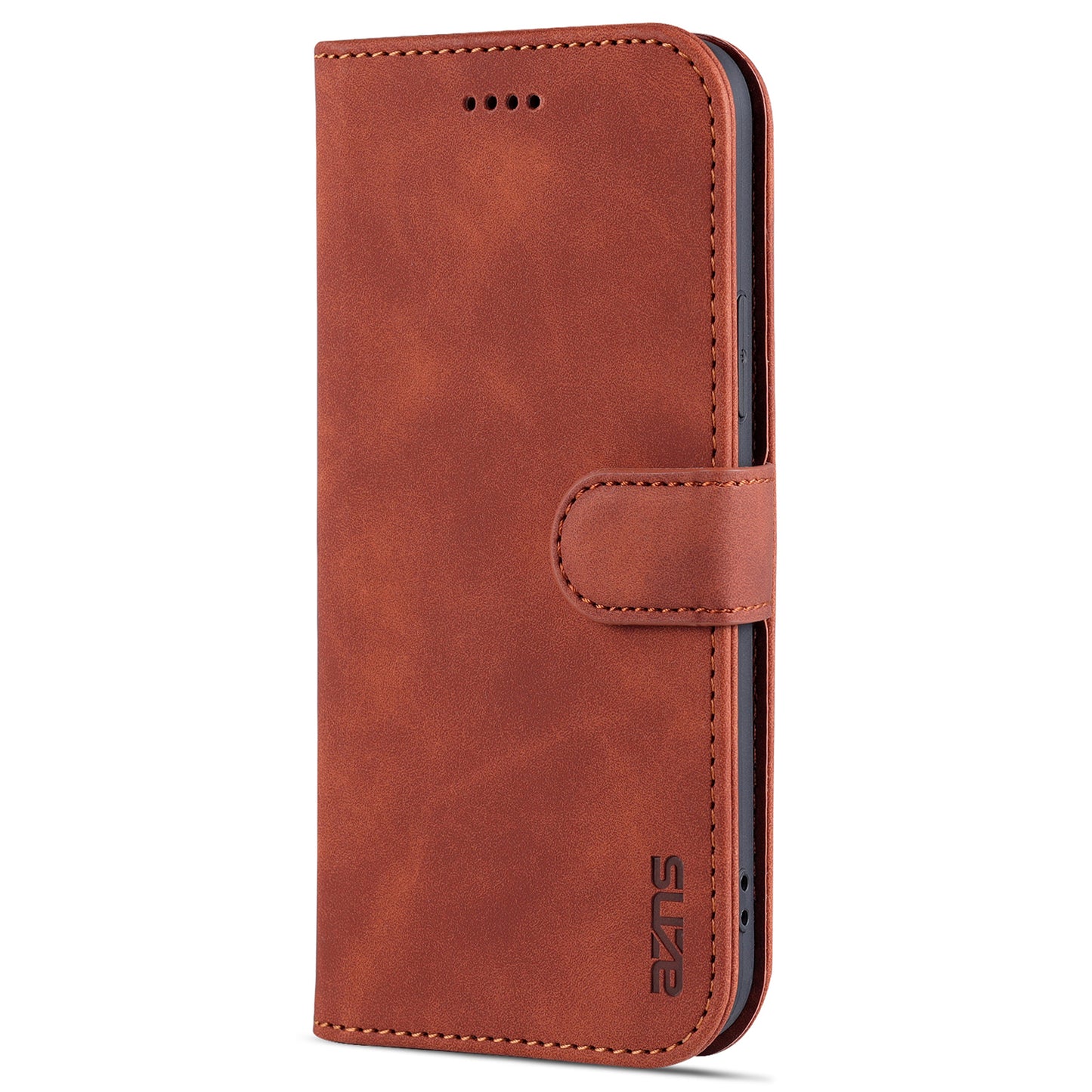 AZNS Leather Folio Flip Wallet Stand Design Perfect Protection Phone Shell for iPhone 13 Pro Max 6.7 inch