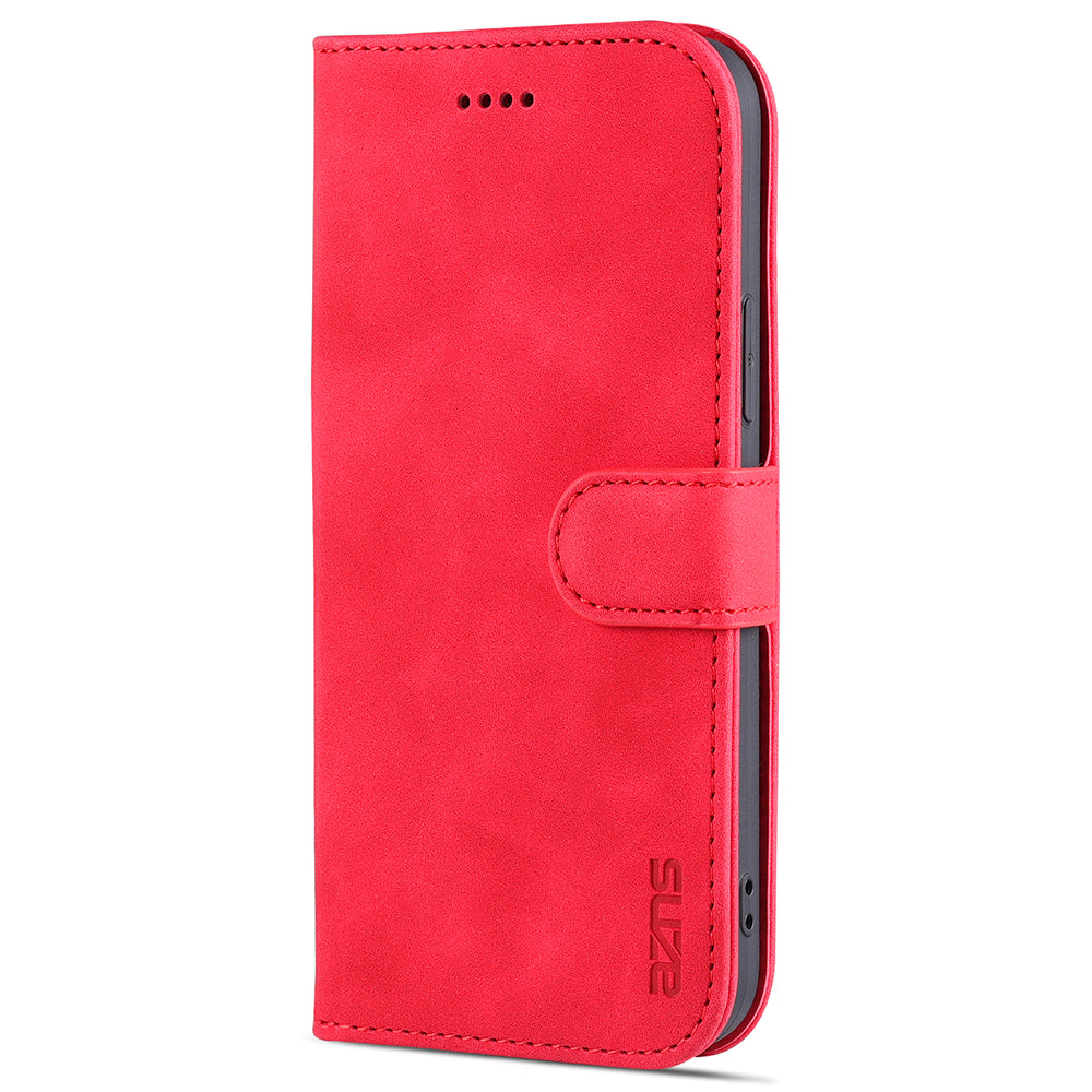 AZNS Leather Folio Flip Wallet Stand Design Perfect Protection Phone Shell for iPhone 13 Pro Max 6.7 inch