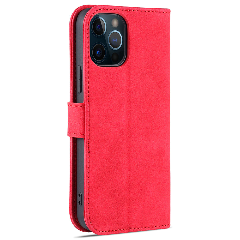 AZNS Leather Folio Flip Wallet Stand Design Perfect Protection Phone Shell for iPhone 13 Pro Max 6.7 inch