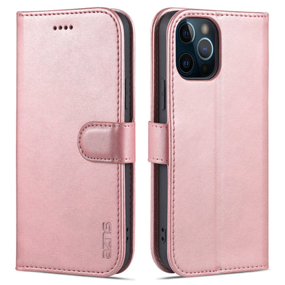 AZNS Leather Folio Flip Wallet Stand Design Perfect Protection Phone Shell for iPhone 13 Pro Max 6.7 inch