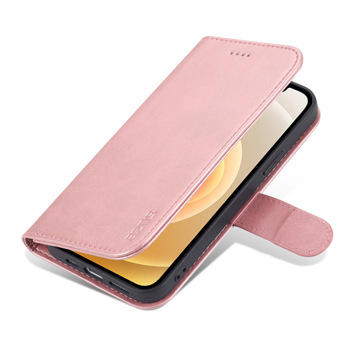 AZNS Leather Folio Flip Wallet Stand Design Perfect Protection Phone Shell for iPhone 13 Pro Max 6.7 inch